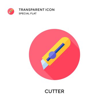 Kesici vektör simgesi. Düz çizim. EPS 10 vektörü.