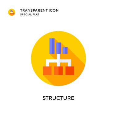 Yapı vektör simgesi. Düz çizim. EPS 10 vektörü.