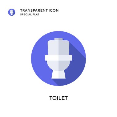 Tuvalet vektörü simgesi. Düz çizim. EPS 10 vektörü.