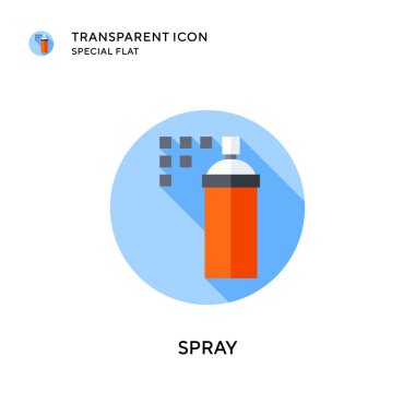 Sprey vektör simgesi. Düz çizim. EPS 10 vektörü.