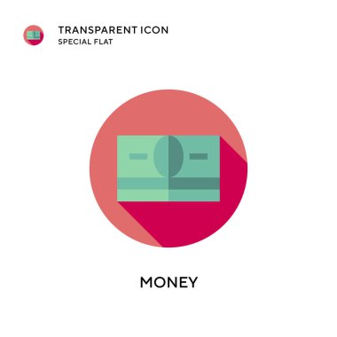 Para vektör simgesi. Düz çizim. EPS 10 vektörü.