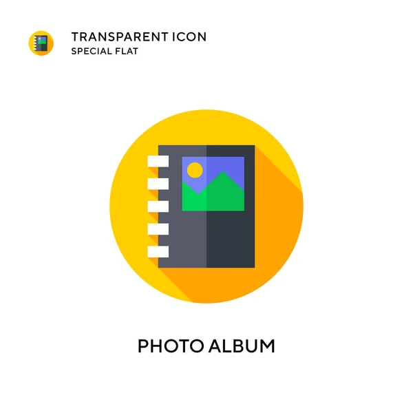 Fotoalbum Vectoricoon Platte Stijl Illustratie Eps Vector — Stockvector