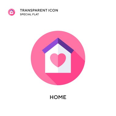 Ev vektör simgesi. Düz çizim. EPS 10 vektörü.