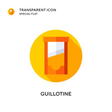 Giyotin vektör ikonu. Düz çizim. EPS 10 vektörü.