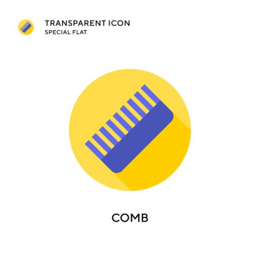 Tarak vektör simgesi. Düz çizim. EPS 10 vektörü.