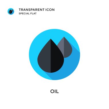 Yağ vektör simgesi. Düz çizim. EPS 10 vektörü.