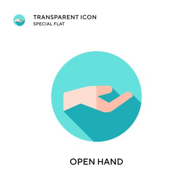 El vektör simgesini aç. Düz çizim. EPS 10 vektörü.