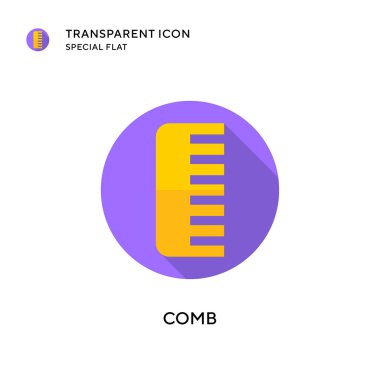 Tarak vektör simgesi. Düz çizim. EPS 10 vektörü.