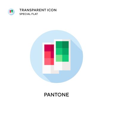 Pantone vektör simgesi. Düz çizim. EPS 10 vektörü.
