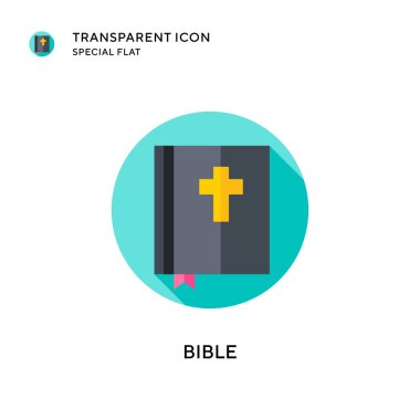 İncil vektör simgesi. Düz çizim. EPS 10 vektörü.