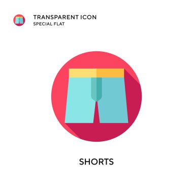 Kısa vektör simgesi. Düz çizim. EPS 10 vektörü.