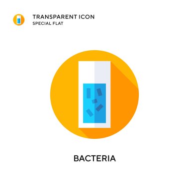 Bakteri vektör simgesi. Düz çizim. EPS 10 vektörü.