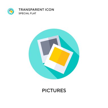 Resim vektör simgesi. Düz çizim. EPS 10 vektörü.