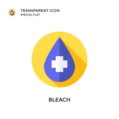 Çamaşır suyu vektör simgesi. Düz çizim. EPS 10 vektörü.