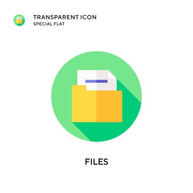 Dosya vektör simgesi. Düz çizim. EPS 10 vektörü.
