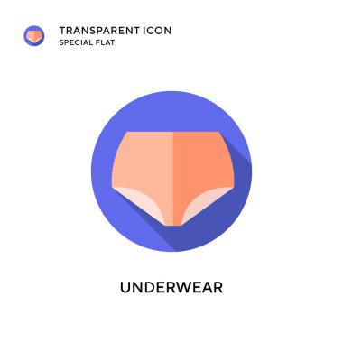 İç çamaşırı vektör simgesi. Düz çizim. EPS 10 vektörü.