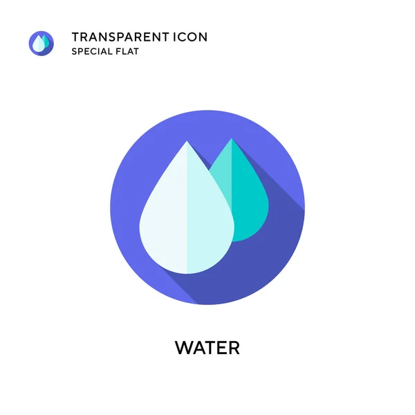 Water Vector Icon Flat Style Illustration Eps Vector — Stock Vector