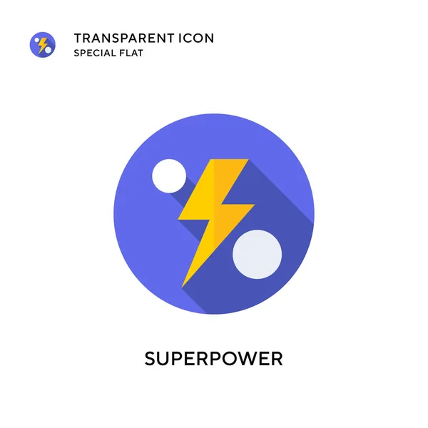 Superpower Vektor Symbol Flache Illustration Eps Vektor — Stockvektor