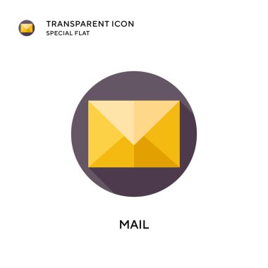 Posta vektör simgesi. Düz çizim. EPS 10 vektörü.