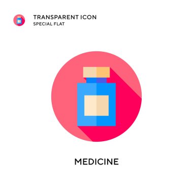 İlaç vektör simgesi. Düz çizim. EPS 10 vektörü.