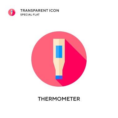 Termometre vektör simgesi. Düz çizim. EPS 10 vektörü.