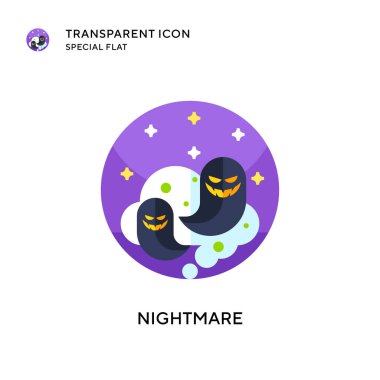 Kabus vektör simgesi. Düz çizim. EPS 10 vektörü.