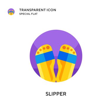 Terlik vektör simgesi. Düz çizim. EPS 10 vektörü.