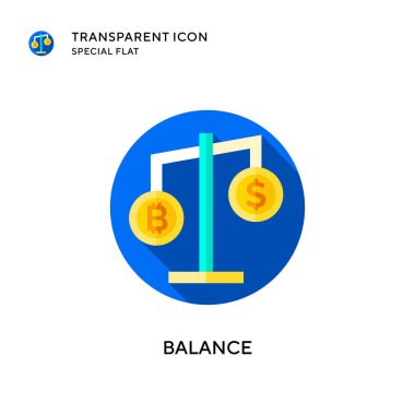 Denge vektör simgesi. Düz çizim. EPS 10 vektörü.