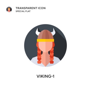 Viking-1 vektör simgesi. Düz çizim. EPS 10 vektörü.