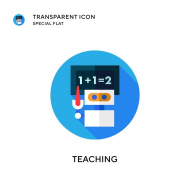 Vektör simgesi öğretiliyor. Düz çizim. EPS 10 vektörü.