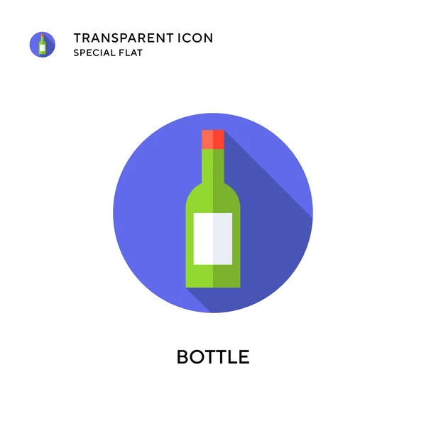 Значок Вектора Бутылки Иллюстрация Плоском Стиле Вектор Eps — стоковый вектор
