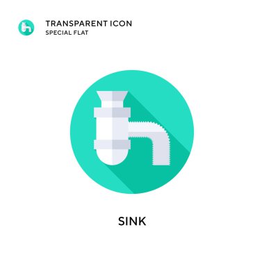 Batırma vektör simgesi. Düz çizim. EPS 10 vektörü.