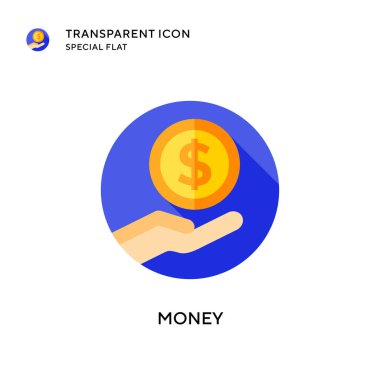 Para vektör simgesi. Düz çizim. EPS 10 vektörü.