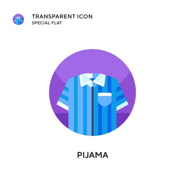 Pijama vektör simgesi. Düz çizim. EPS 10 vektörü.