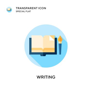 Vektör simgesi yazılıyor. Düz çizim. EPS 10 vektörü.