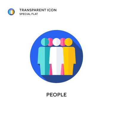 İnsanlar ikonu yönetir. Düz çizim. EPS 10 vektörü.