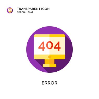 Hata vektörü simgesi. Düz çizim. EPS 10 vektörü.