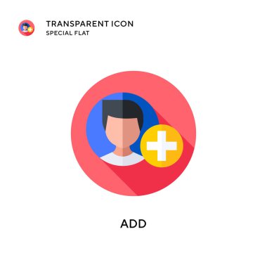 Vektör simgesi ekle. Düz çizim. EPS 10 vektörü.