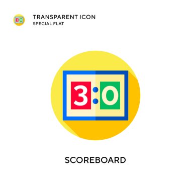 Skor tahtası vektör simgesi. Düz çizim. EPS 10 vektörü.