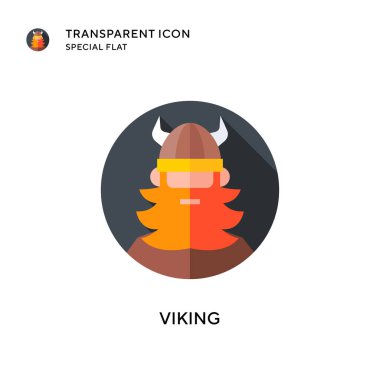 Viking vektör simgesi. Düz çizim. EPS 10 vektörü.