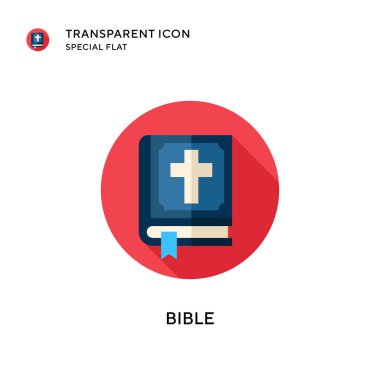 İncil vektör simgesi. Düz çizim. EPS 10 vektörü.