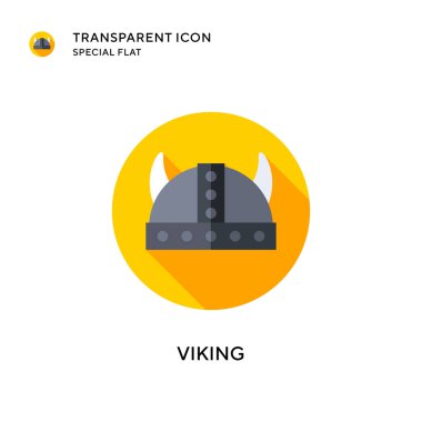 Viking vektör simgesi. Düz çizim. EPS 10 vektörü.