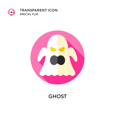 Hayalet vektör simgesi. Düz çizim. EPS 10 vektörü.
