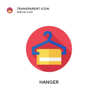 Askı vektör simgesi. Düz çizim. EPS 10 vektörü.