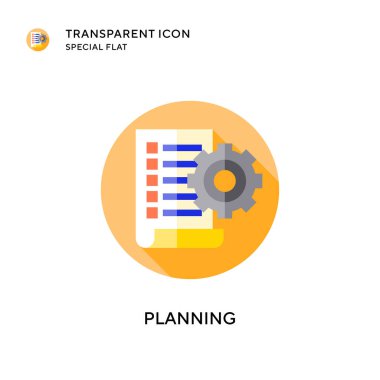 Vektör simgesi planlanıyor. Düz çizim. EPS 10 vektörü.