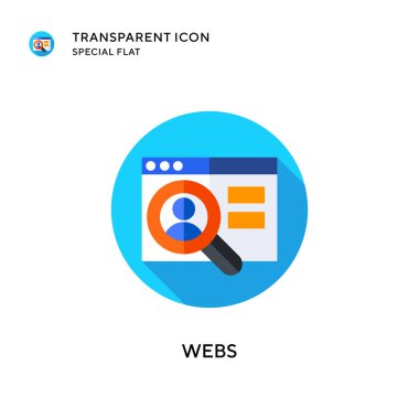 Ağ vektör simgesi. Düz çizim. EPS 10 vektörü.