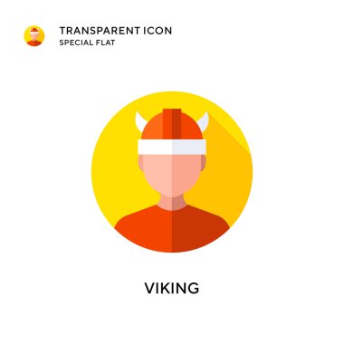 Viking vektör simgesi. Düz çizim. EPS 10 vektörü.