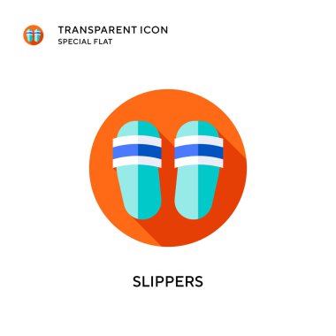 Terlik vektör simgesi. Düz çizim. EPS 10 vektörü.