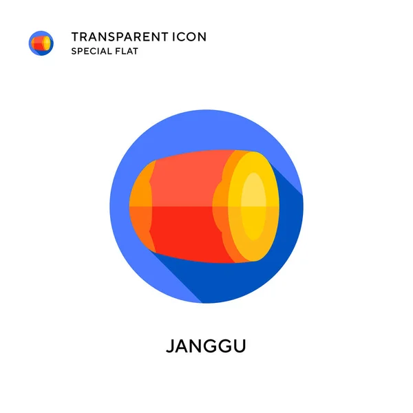 Εικονίδιο Διανύσματος Janggu Επίπεδη Απεικόνιση Στυλ Διανυσματικό Eps — Διανυσματικό Αρχείο