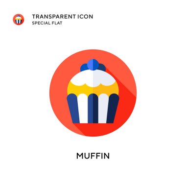 Kek vektör simgesi. Düz çizim. EPS 10 vektörü.